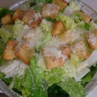 Caesar Salad · Romaine lettuce, croutons with Romano cheese.