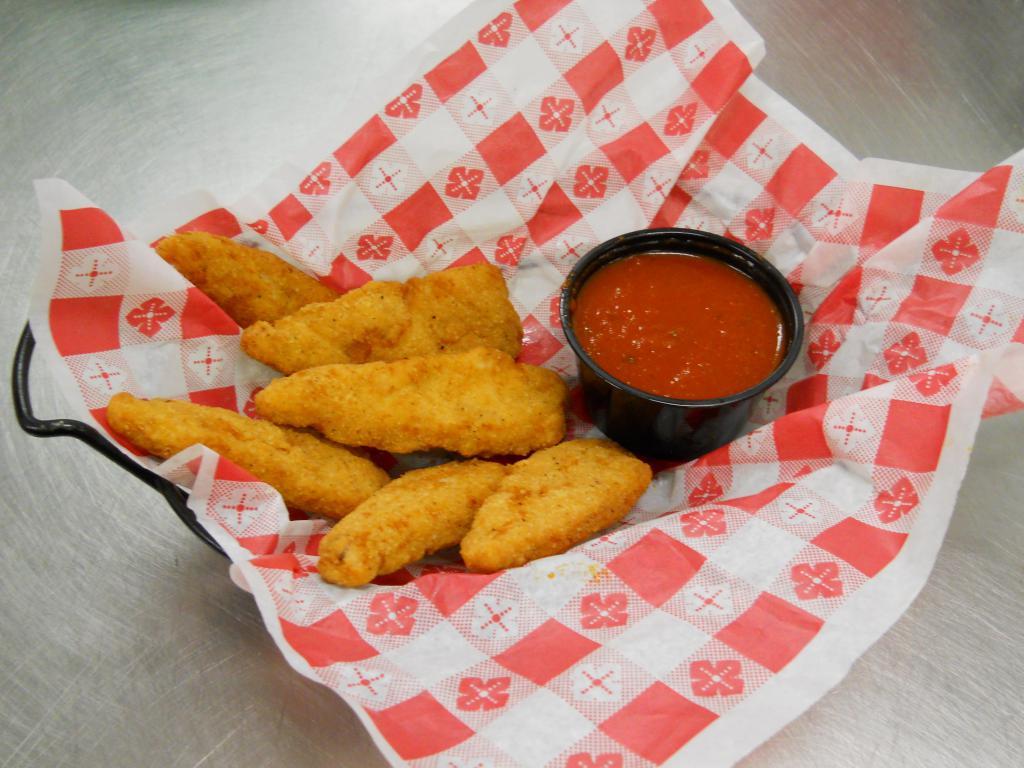 Chicken Tenders · Served with choice of dipping sauce.