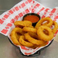 Onion Rings · Served with choice of dipping sauce.