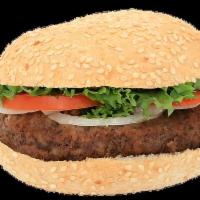 28. Burger Express · All beef patty served with grilled onions, lettuce, tomato, pickle, ketchup and mustard.