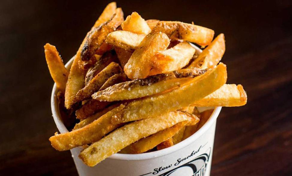French Fries · Served uncovered to preserve their crispiness.