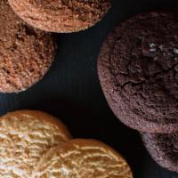 Cookies · Baked by our partners The Good Batch Bakery in Brooklyn. 2 cookies per order.
