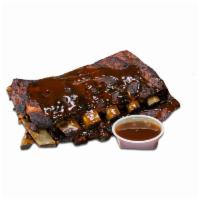 Ribs 1/2 Rack · Amazing St. Louis Style Pork Ribs! A Delicious 1/2 Rack of Fall-of-the-Bone Pork Ribs