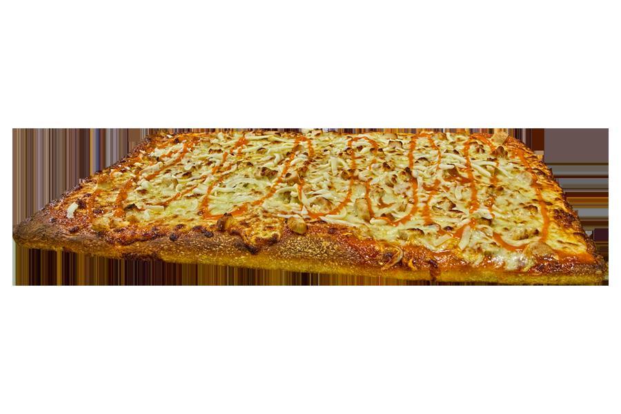 Sicilian Buffalo Chicken Pizza · 32 slices. Fresh dough, our homemade Buffalo sauce, fresh mozzarella cheese and spices. Rectangular 1