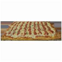 Sicilian Grandma's Favorite Pizza · Fresh dough, tomato sauce, extra-virgin-olive oil, garlic, shallots, basil, pecorino Romano ...