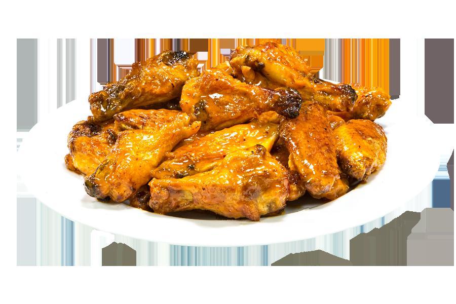 8 Chicken Wings · Served with 1 blue cheese.