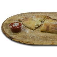 Italian Sausage, Peppers and Onions Calzone · Fresh dough, tomato sauce, italian sausage, peppers and onions, ricotta cheese, mozzarella c...