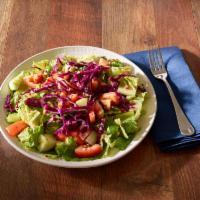 House Salad · Lettuce, tomato, red cabbage with lemon juice and olive.