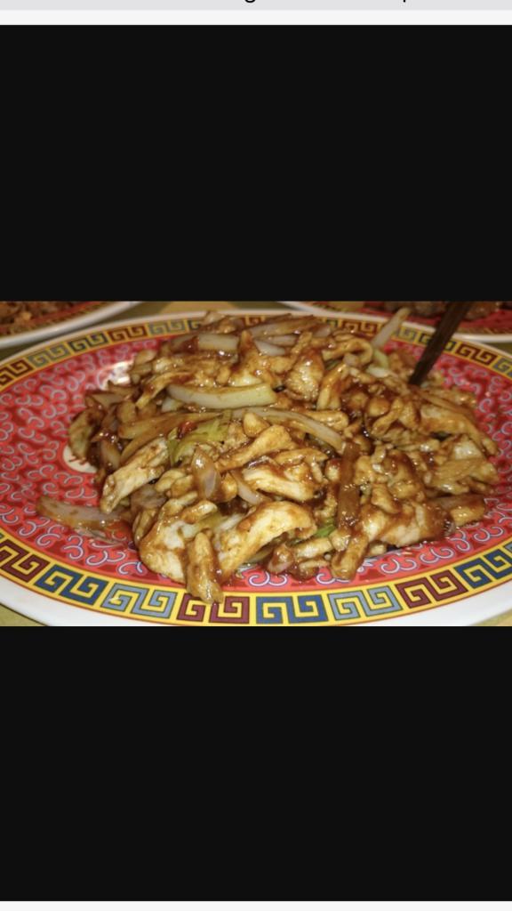 Large Mongolian Chicken · Served with white rice. Hot and spicy. 