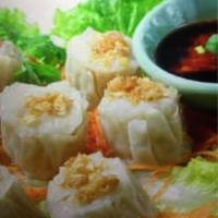 Shrimp Shumai · Steamed or crispy fried shrimp dumplings.