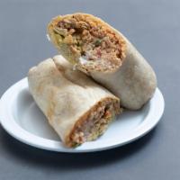 #1 Super Grilled Chicken Burrito Combo · includes grilled chicken, cheese, rice, beans, pico de gallo, sour cream and guacamole. Serv...