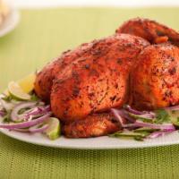 Full Tandoori Chicken(8 pcs.) · Bone-in chicken marinated in yogurt with ginger,garlic and aromatic spices & herbs..