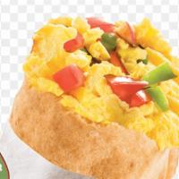 Morning Glory Pita · Eggs, grilled tomatoes, grilled onions, grilled green peppers, spinach, hash browns, cheddar...