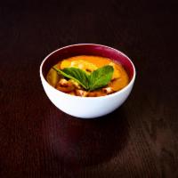 Tofu Thai Red Curry Sauce · With white rice or brown rice, string beans, tomatoes, coconut milk, pineapple, carrots, and...