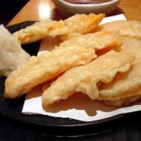 Sweet Potato Tempura · Deep fried sweet potato. 