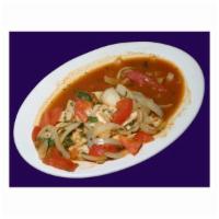 Sopa de Pescado · Fish soup. 