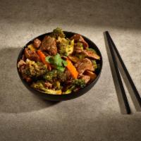 Beef with Broccoli · Served with steamed rice.