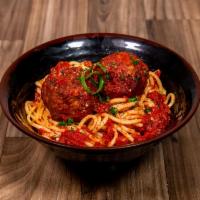 Spaghetti with Marinara and Meatballs · 