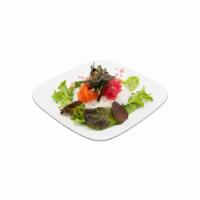 Spicy Sashimi Don  · Tuna, Salmon and Albacore on the Rice and Salad with Radish Sprout, Cucumber, Seaweed Seeds ...