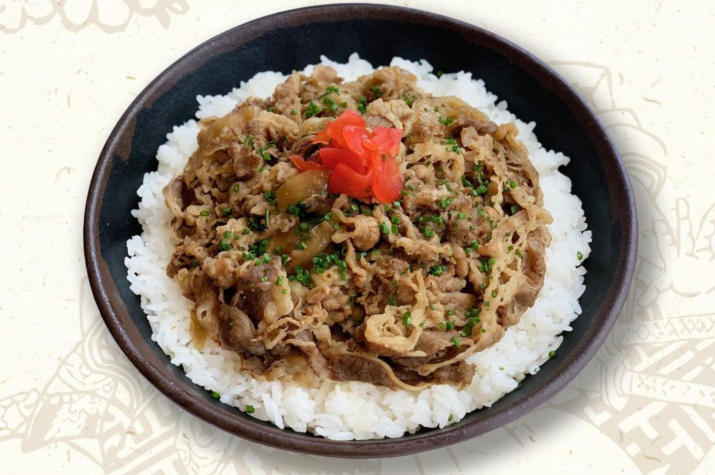 Gyu Don Bowl · Marinated Cooked Beef on the Rice 