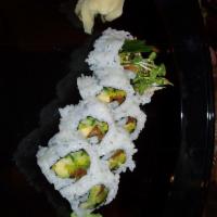 Veggie Roll · Avocado, sprouts, cucumber and marinated squash.