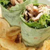 9. Buffalo Chicken Wrap · Lettuce, tomato and blue cheese dressing. 