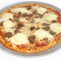 Meatball Thin Crust Pizza · Housemade meatballs, ricotta, onions, and fresh mozzarella.