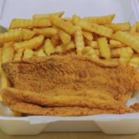 12. 2 Piece Fish Combo Platter with French Fries and Drink · 
