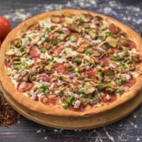 Special Pizza · Loaded with pepperoni, sausage, meatball, fresh mushrooms, onions and sweet peppers.