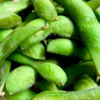 Edamame · Steamed soybeans in pod with light salt.