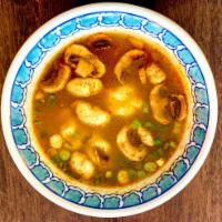 Hot and Spicy Lemongrass Soup · Spicy lemongrass soup with mushrooms. Tom yum.