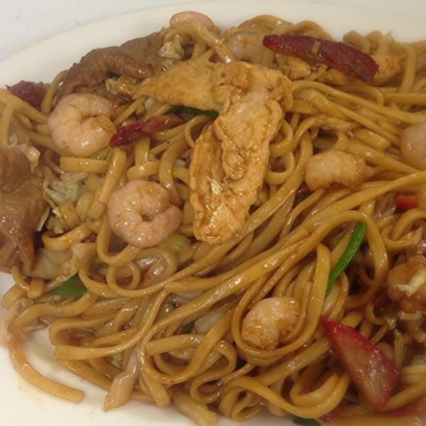 43. House Special Lo Mein · Stir fried egg noodles with vegetables. Soft noodles. No rice.