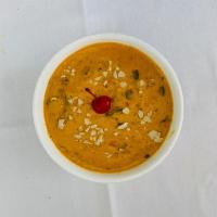 75. Khoya Kaju · Cashews nuts mixed with Indian cream cheese cooked delicately in creamy sauce.