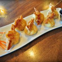 6 Piece Crab and Cream Cheese Wontons · A perennial party favorite, crab in cream cheese and the crunchy texture of crispy fried won...