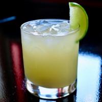 Mezcal Margarita · Must be 21 to purchase. 100% mezcal, agave nectar, orange liquor, fresh lemon juice. In a 16...
