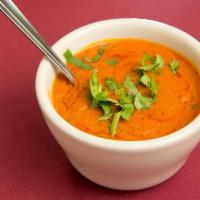 Mughlai Soup · Chicken soup with mild spices and herbs.