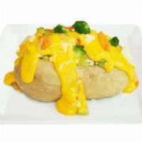 25. Steamed Veggies and Cheese Baked Potato · 