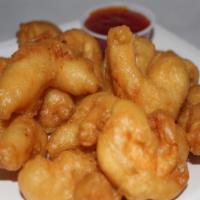 12 Piece Crispy Shrimp · Battered and deep fried shrimp. 