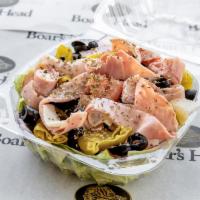 Antipasto Salad · Lettuce, tomato, onion, pepperoncini, olives, provolone cheese, salami and ham. 