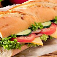 Veggie and Cheese Sandwich · Onions, tomatoes, lettuce, olives, green peppers, pepperoncinis, provolone, mozzarella chees...