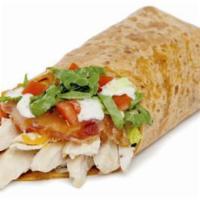 Santa Fe Chicken Wrap · Grilled Chicken, Bacon, Cheddar Cheese, Lettuce, Tomatoes & Creamy Feta Sauce in Tomato Base...
