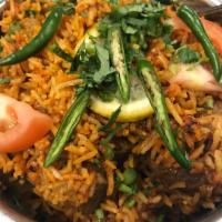 Lamb Biryani · Treasures of basmati rice. An aromatic blend of long grain rice and exotic spices and fresh ...