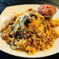 Beef Plov · Traditional Plov, made from basmati rice, beef, carrot, onion, and spices