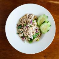 Larb Salad · Your choice of ground protein in lime juice, fish sauce, onion, cilantro, rice powder and ga...