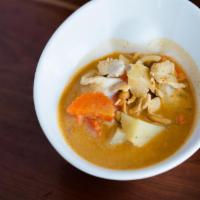Massaman Curry · Potato, carrot, onion, and peanut.