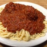Spaghetti a la Carte · Add large meatball and sausage for an additional charge.