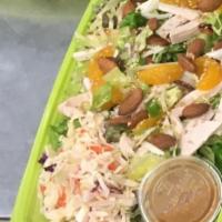 Chinese Chicken Salad · Gluten-Free. Organic mixed greens, organic broccoli, organic celery, organic bean sprouts, o...