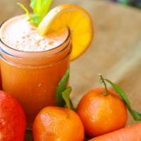 Emergen-C Organic Immunity Juice · Organic orange juice, organic grapefruit, organic carrots, and organic mint.