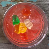 Gummy Bear Martini · Dragonberry rum, raspberry vodka, peach,sour mix, cran splash. Must be 21 to purchase.