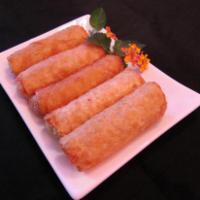 Meat Egg Roll · Freshly made Egg Roll. Chicken and Beef.